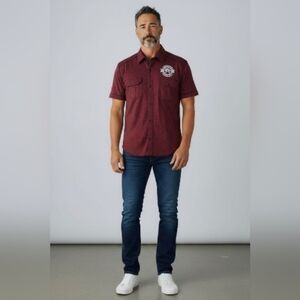 American Fighter Men's Size 2XL Button Up Shirt USA Wear